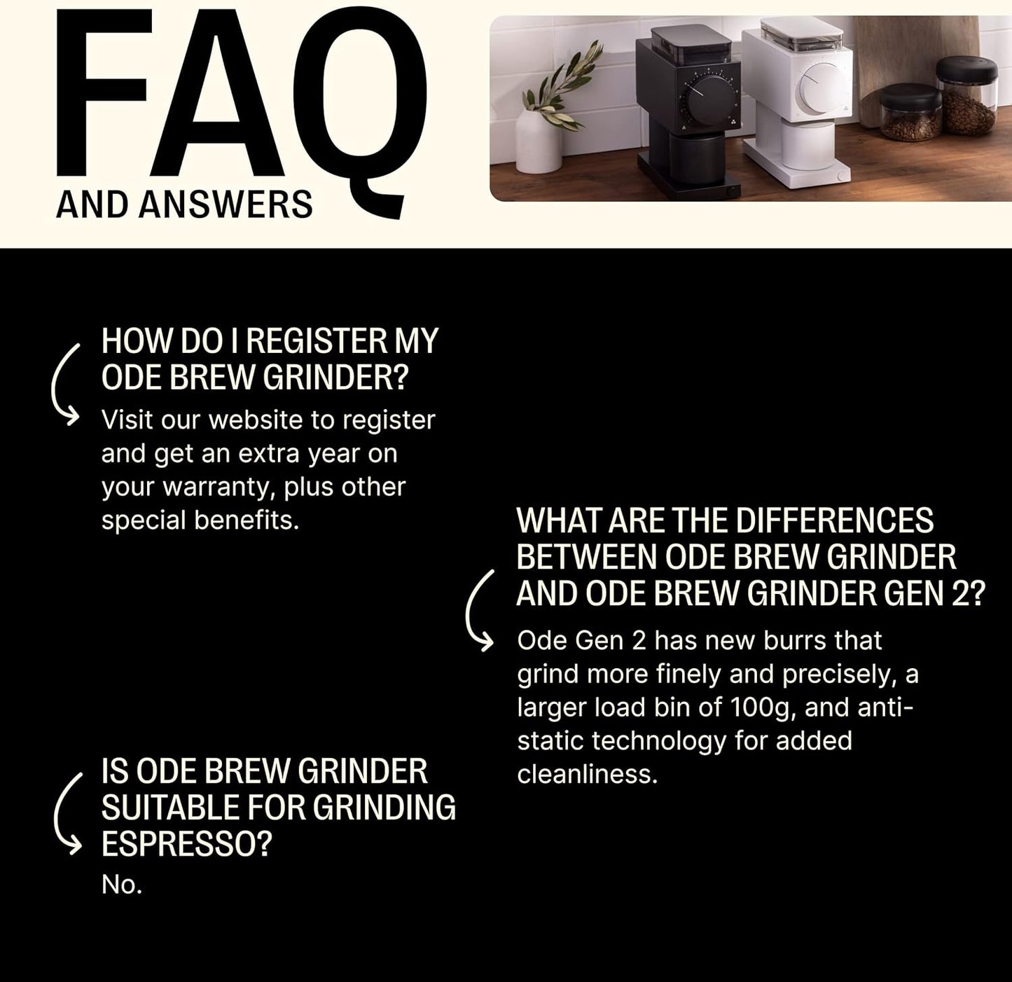 Gen 2 Ode Brew Burr Grinder - Jones Ranch Coffee Company