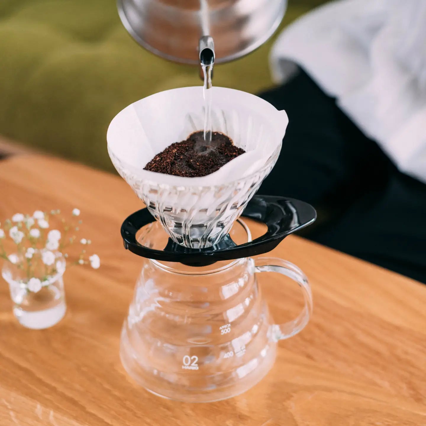 Hario V60 Glass Dripper 02 - Jones Ranch Coffee Company