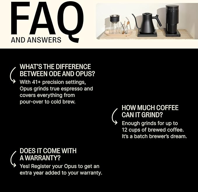 Opus Conical Burr Grinder - Jones Ranch Coffee Company