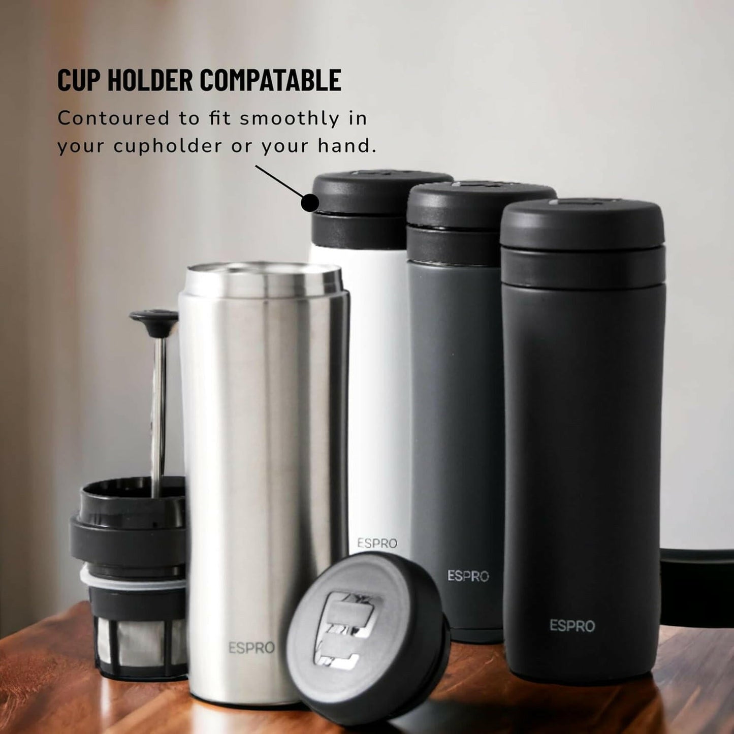 P1 ESPRO Travel Press Coffee Maker - Jones Ranch Coffee Company