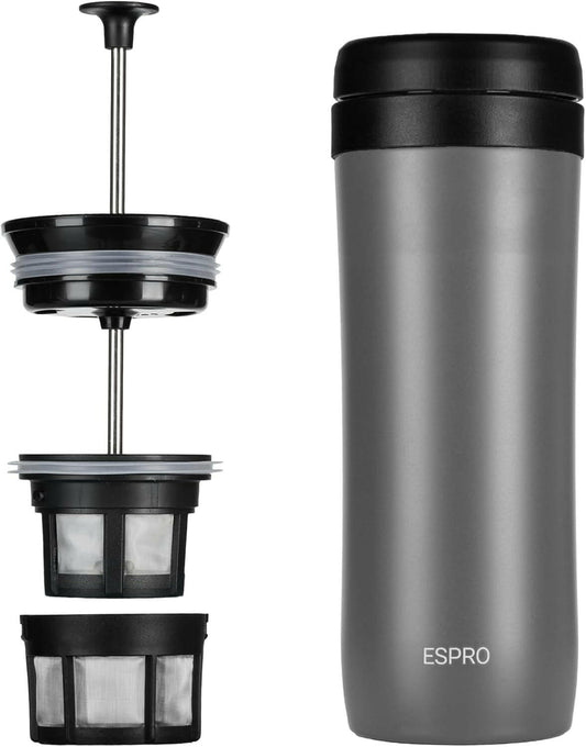 P1 ESPRO Travel Press Coffee Maker - Jones Ranch Coffee Company