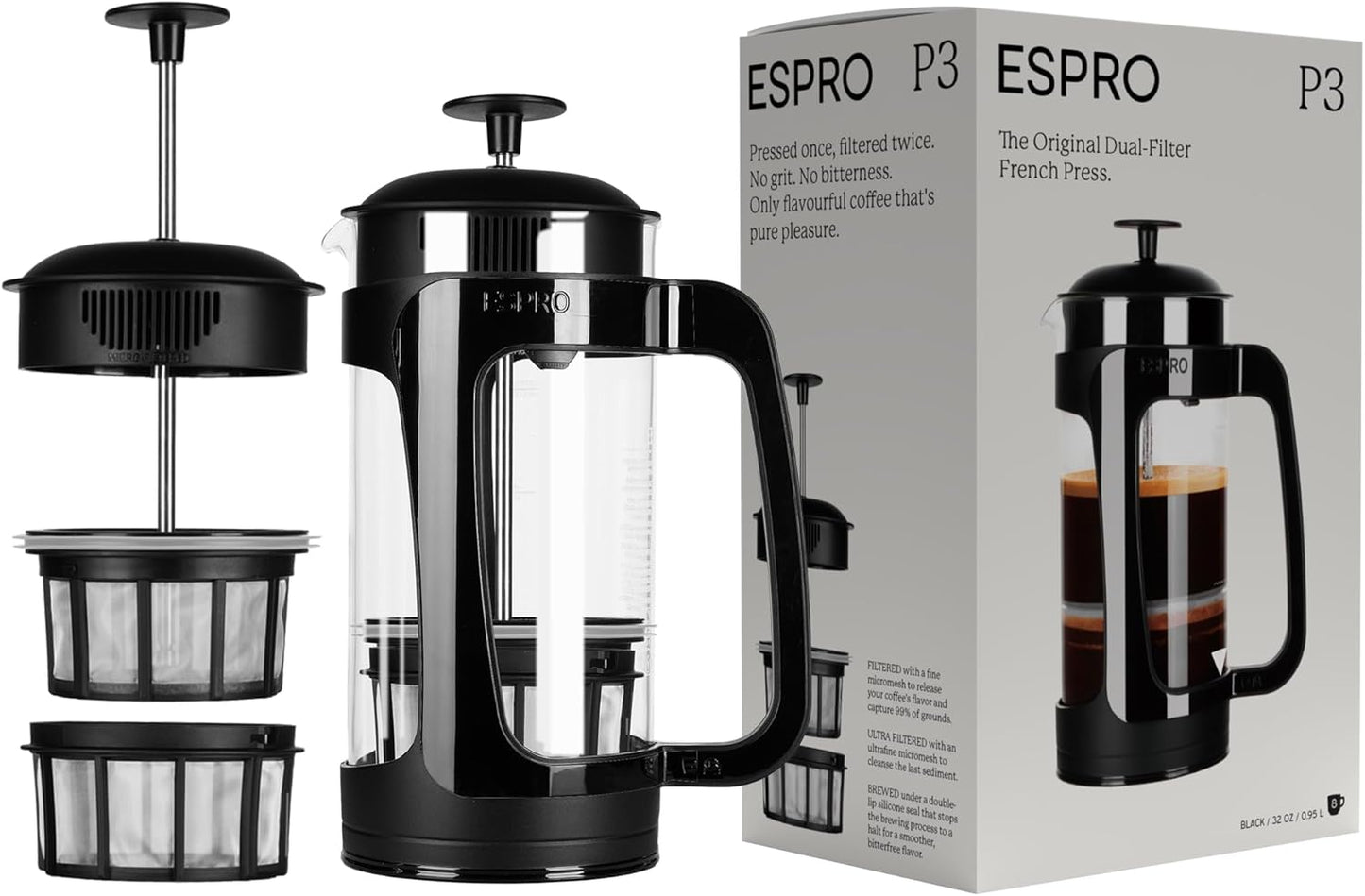 P3 ESPRO French Press Coffee Maker