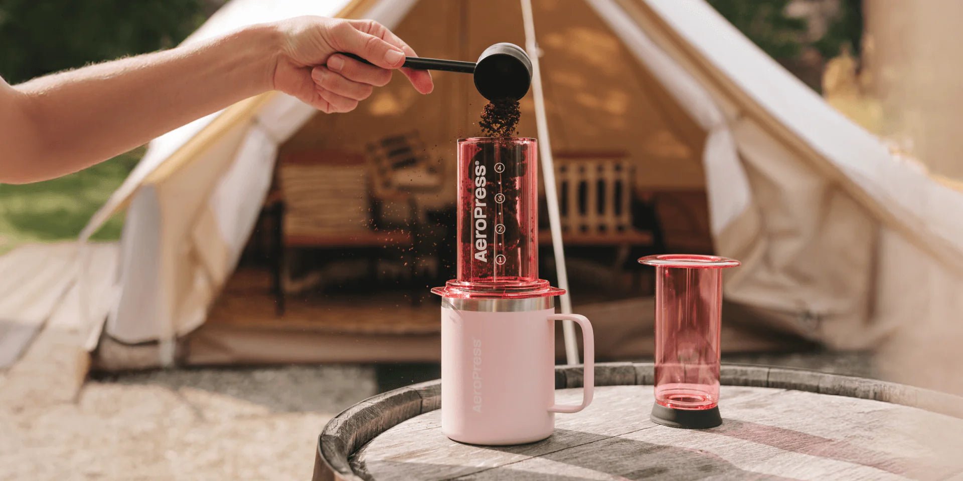 AeroPress Tinted Clear Coffee Press - Thumbnail 2