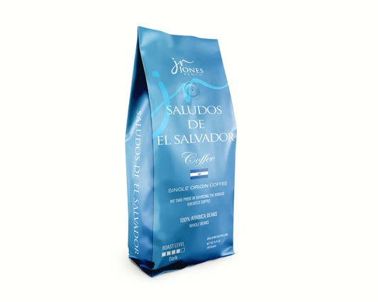 Saludos de El Salvador Premium Single Origin Coffee Whole Beans, 100% Arabica Coffee Beans