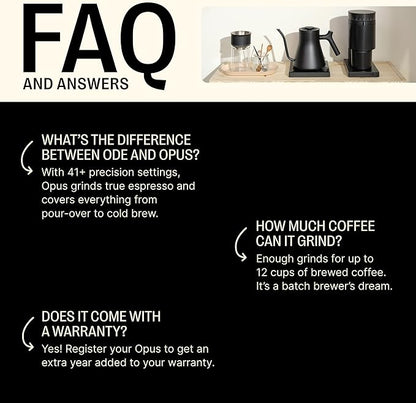 Opus Conical Burr Grinder - Jones Ranch Coffee Company