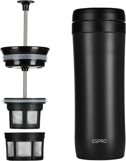 P1 ESPRO Travel Press Coffee Maker - Jones Ranch Coffee Company