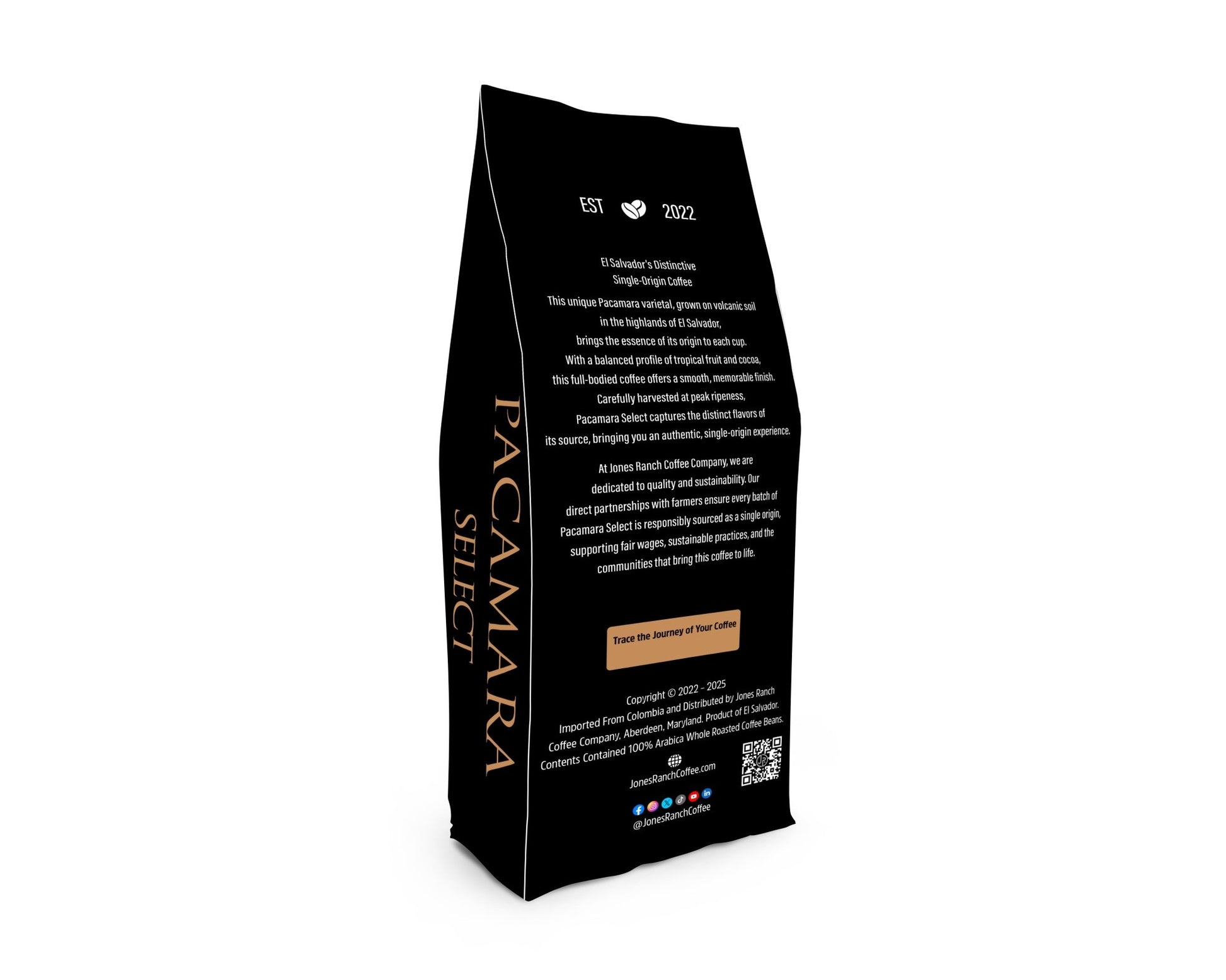 Pacamara Select Premium Single Origin Coffee, Whole Beans (El Salvador) - Jones Ranch Coffee Company